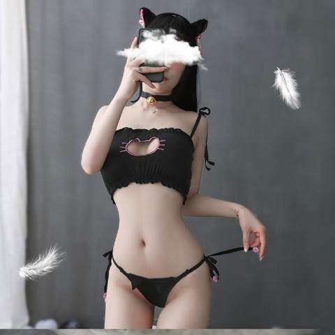 블랙키티비키니세트 샤이맨 건대입구역점 판매가 29,000원